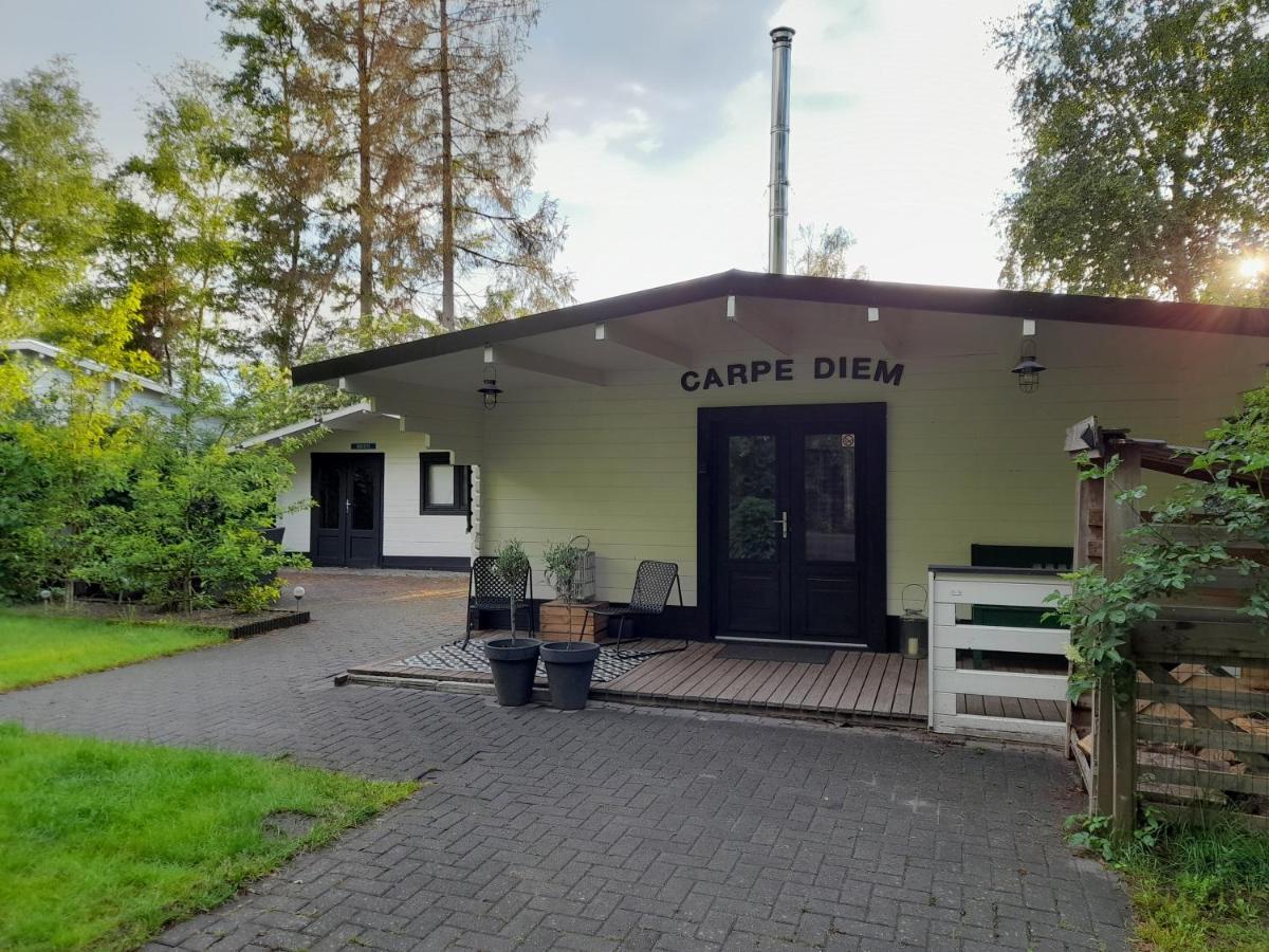 Carpe Diem, Het Ruime Chalet Met Houtkachel Nabij Wildlands Emmen Schoonebeek Exterior foto